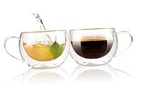 Cucina di Modena Doppelwandiges Kaffee & Tee-Glas, 2er-Set; Espressokocher Espressokocher Espressokocher 